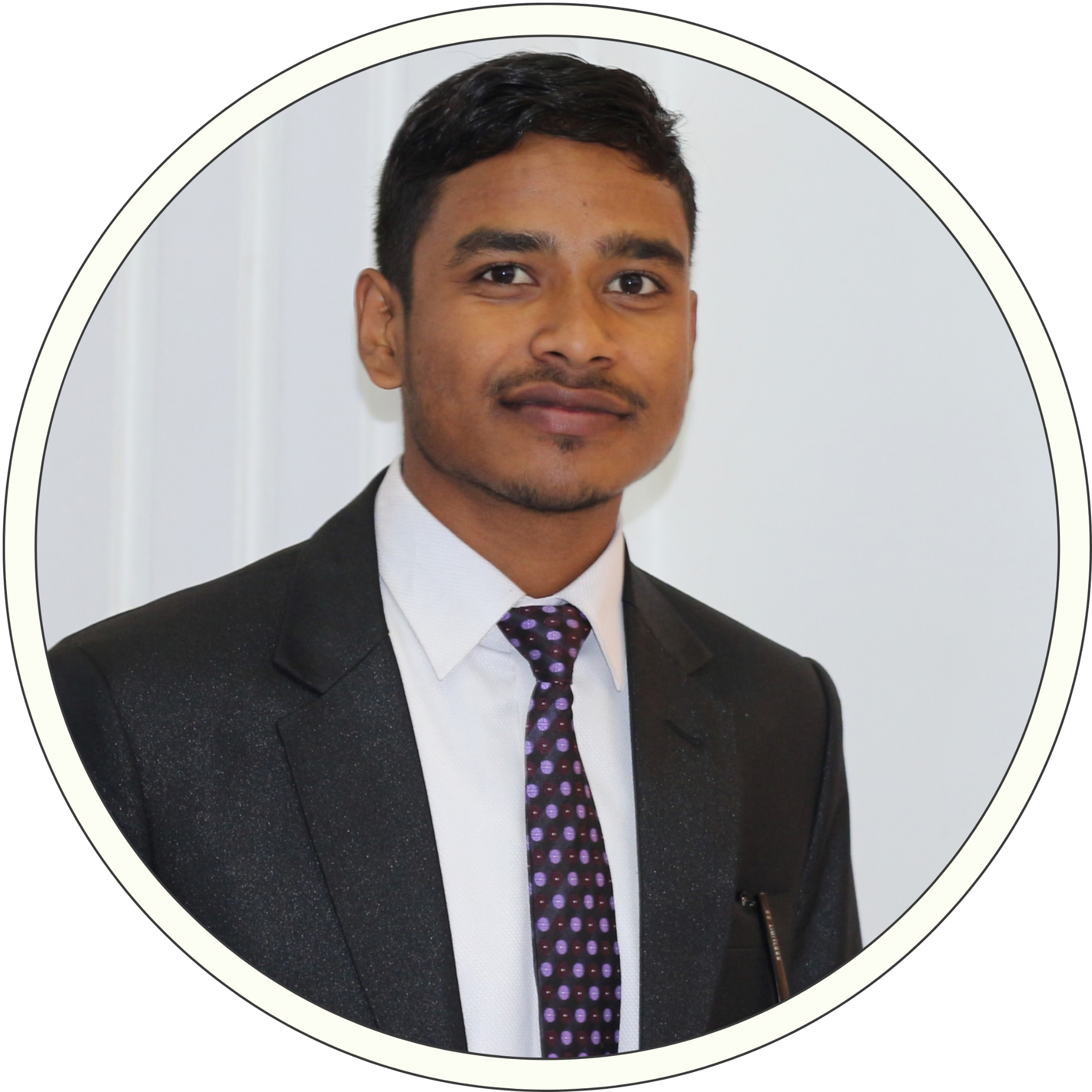 Shivam Sah in a formal suit
